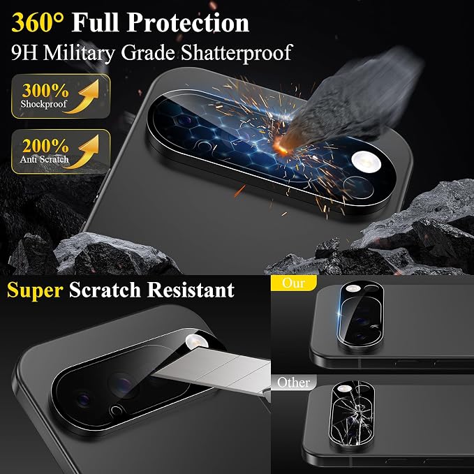 4 Pack Camera Lens Screen Protector Compatible