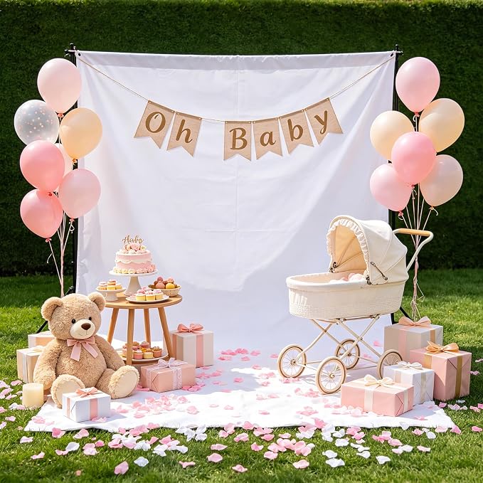White Photography Backdrop for Photoshoot, Photo Backdrop Curtain, Perfect