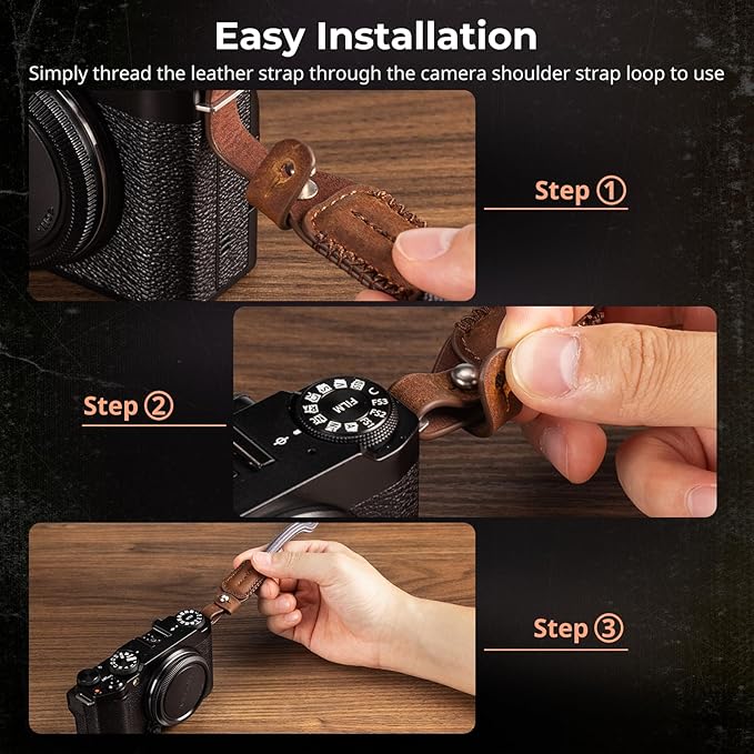 SMALLRIG Rope Camera Neck Shoulder Strap, Adjustable Braided Shoulder Strap