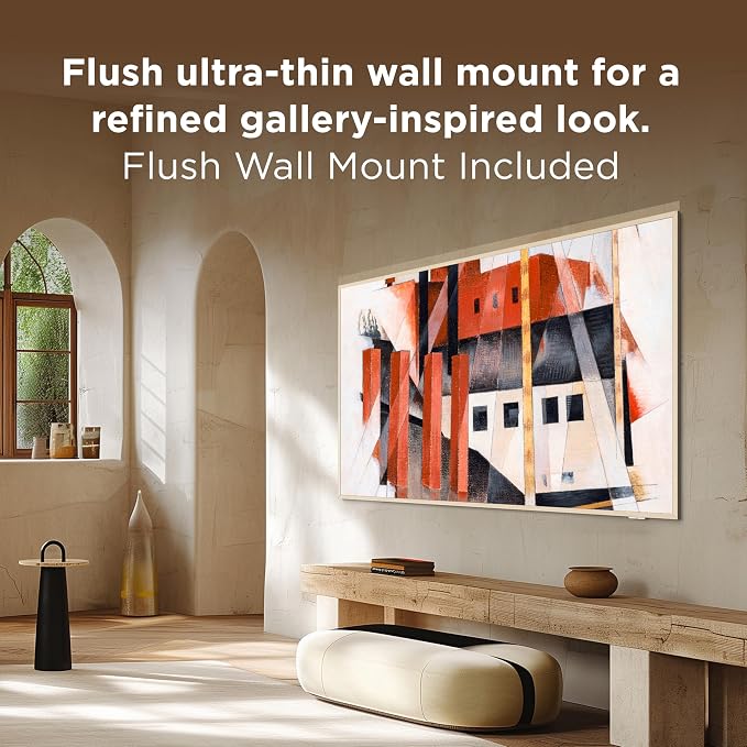 TCL 75 Inch Class NXTVISION Series Picture Frame Art TV | 75A300W, Latest Model | QLED 4K HDR Smart Google TV | 120HZ Dolby Atmos Audio | Alexa Google Apple Streaming Television | Easy Install