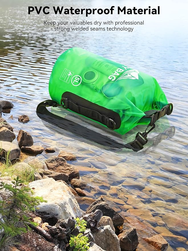HEETA Dry Bag Waterproof for Women Men, 5L/10L/20L/30L/40L Roll Top Lightweight