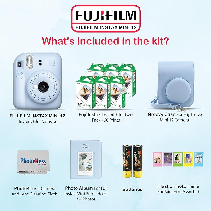 Fujifilm Instax Mini 12 Instant Camera Bundle