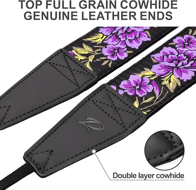 Padwa Lifestyle Purple Rose Camera Strap
