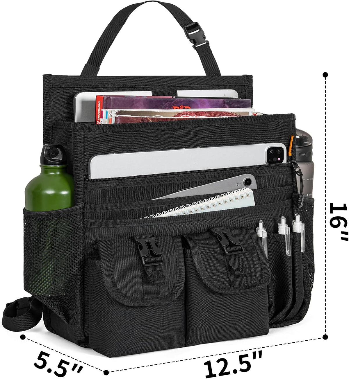Front Seat Car Organizer with Dedicated Laptop Tablet Storage