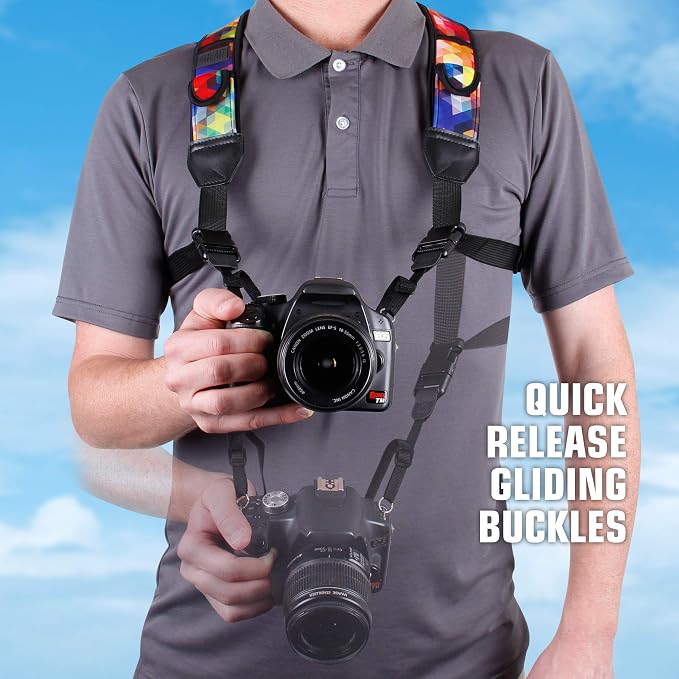 USA Gear DSLR Camera Strap Chest Harness