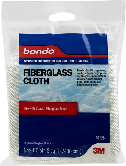 Fiberglass Resin Repair Kit - All-in-One 1/2 Pint Set with Resin, Hardener, Cloth & Tools for Automotive, Marine & Home Use