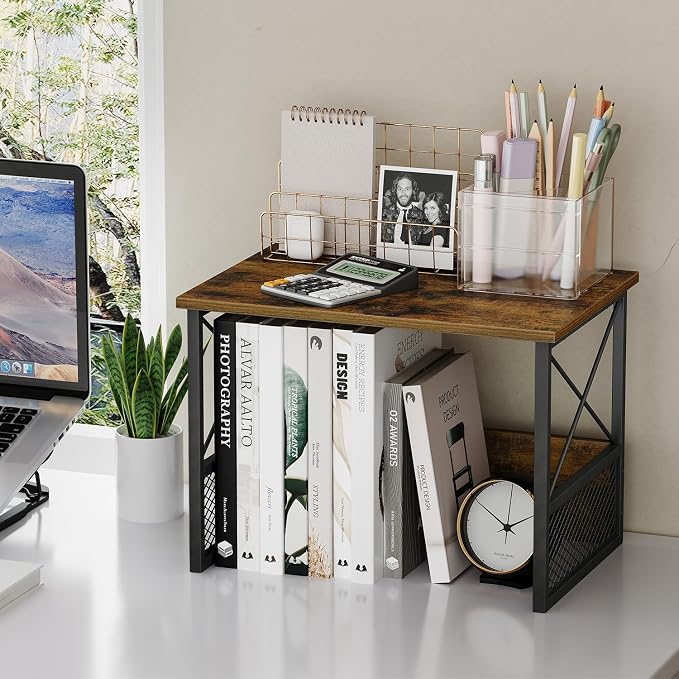 Printer Stand for Desk, Desktop Printer Stand Shelf Organzier for Home Office