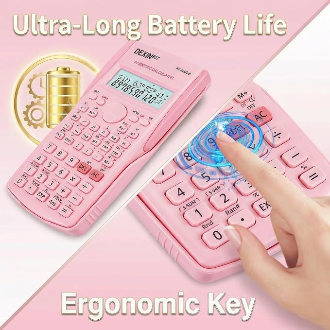 24 Pack Scientific Calculators, 2 Line Engineering Large Display Scientific