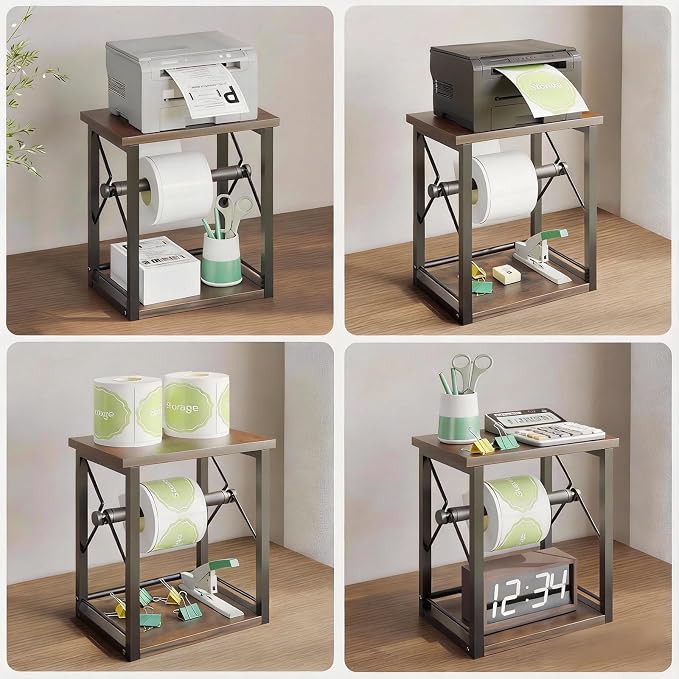 Label Holder for Rolls and Fan-Fold Labels, Shipping Thermal Label Holder