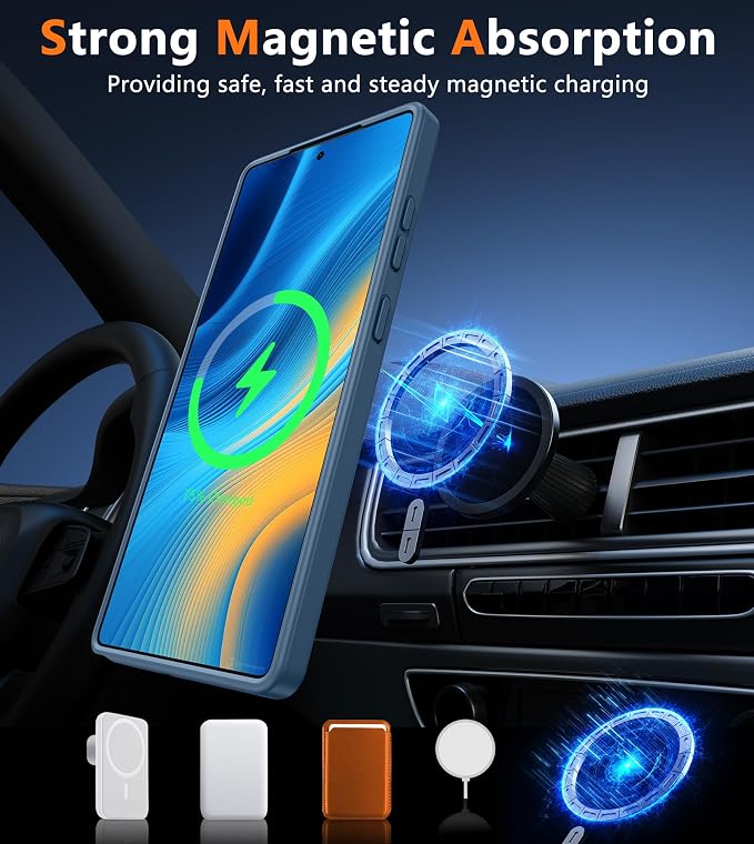 FNTCASE for Samsung Galaxy S25-Ultra Case: Matte Translucent Slim Cell Phone