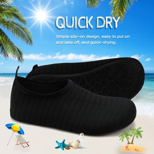 ANLUKE Water Shoes - Quick-Dry Barefoot Aqua Yoga Socks for Men & Women | Ideal for Beach & Surf