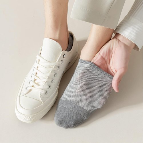 Mottee&Zconia No Show Ankle Socks - Anti-Skid Cotton for Men | Comfortable Low Cut Design