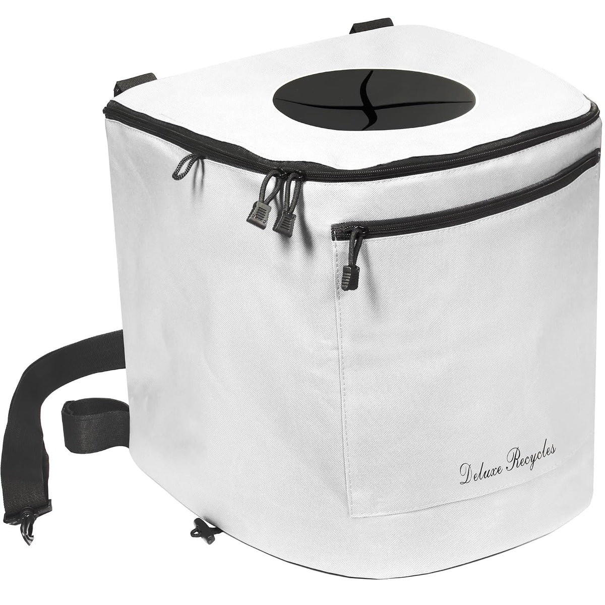 Collapsible Trash Can for Boating and Camping | Large, Durable, and Portable with Inner Bin - 8 Gallons - (Black)