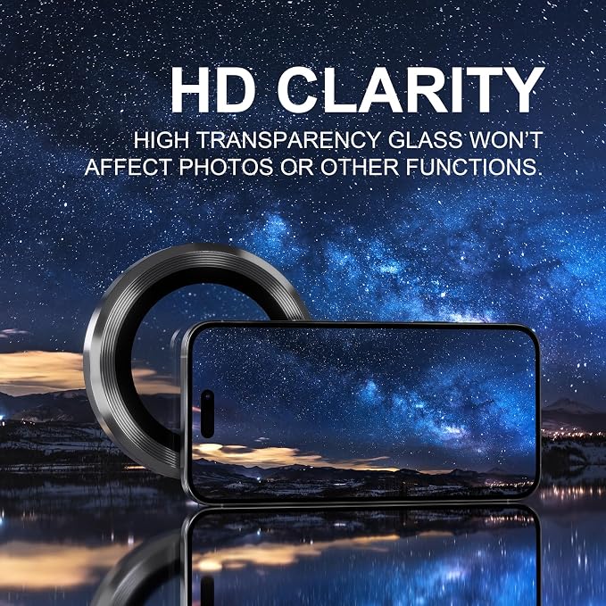 Choiche Compatible for iPhone 16 Pro/iPhone 16 Pro Max Camera Lens Protector