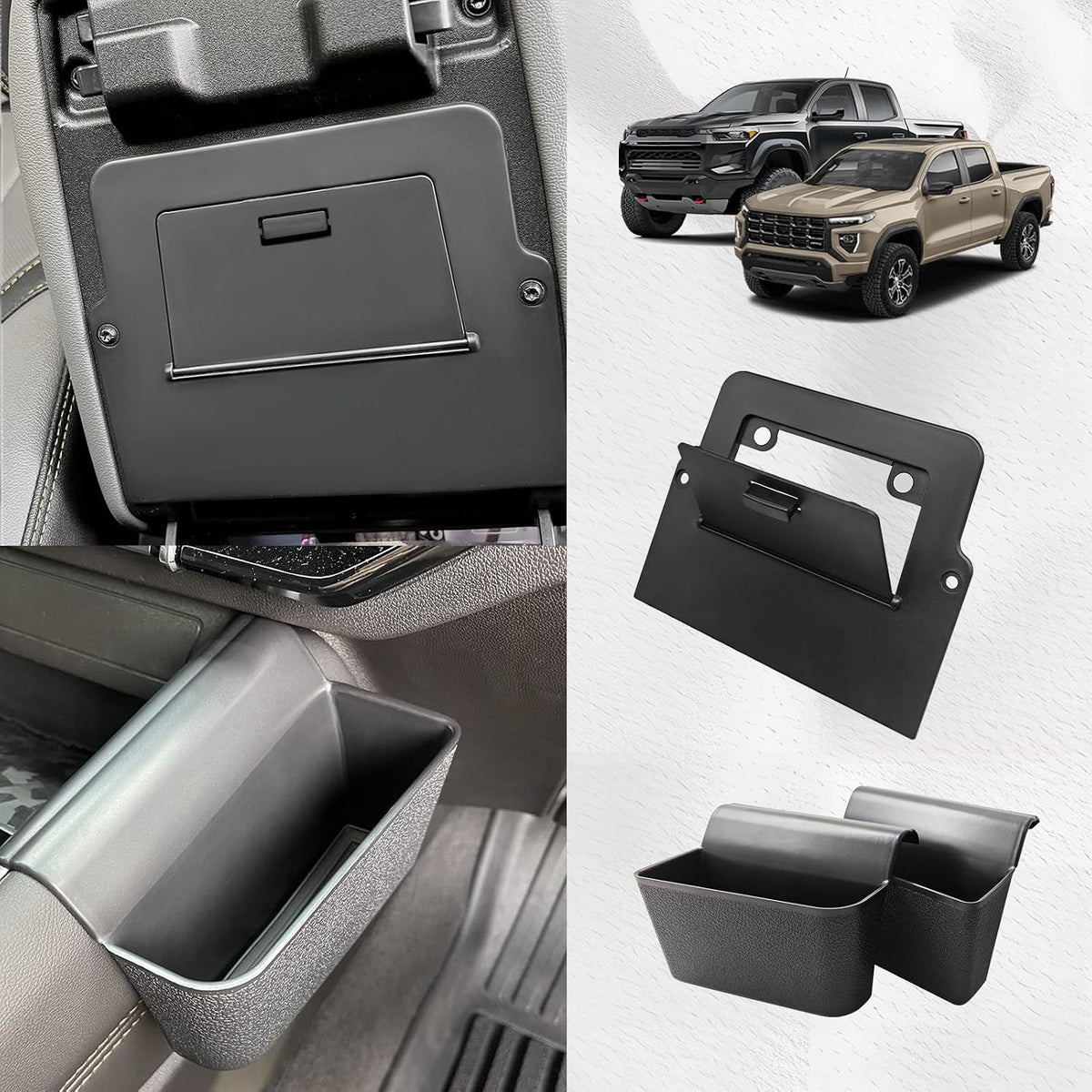 Muslogy Console Side & Hidden Box for 2023-2026 Chevy Colorado, GMC Canyon