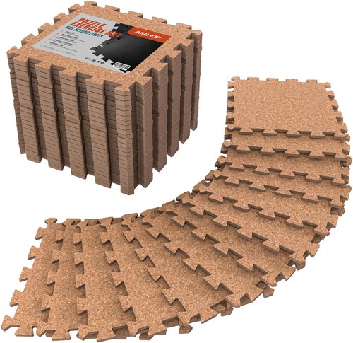AIRHOP Gym Floor Mat - High-Density EVA Foam Puzzle Tiles for Home Gym & Play Area | 18 Interlocking Pieces