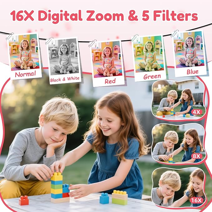 Digital Camera, FHD 4K Digital Point and Shoot Camera