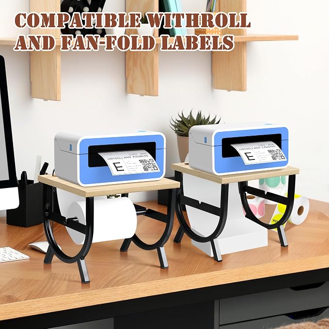 Label Holder for Rolls and Fan-Fold Labels, Thermal Label Holder, Shipping