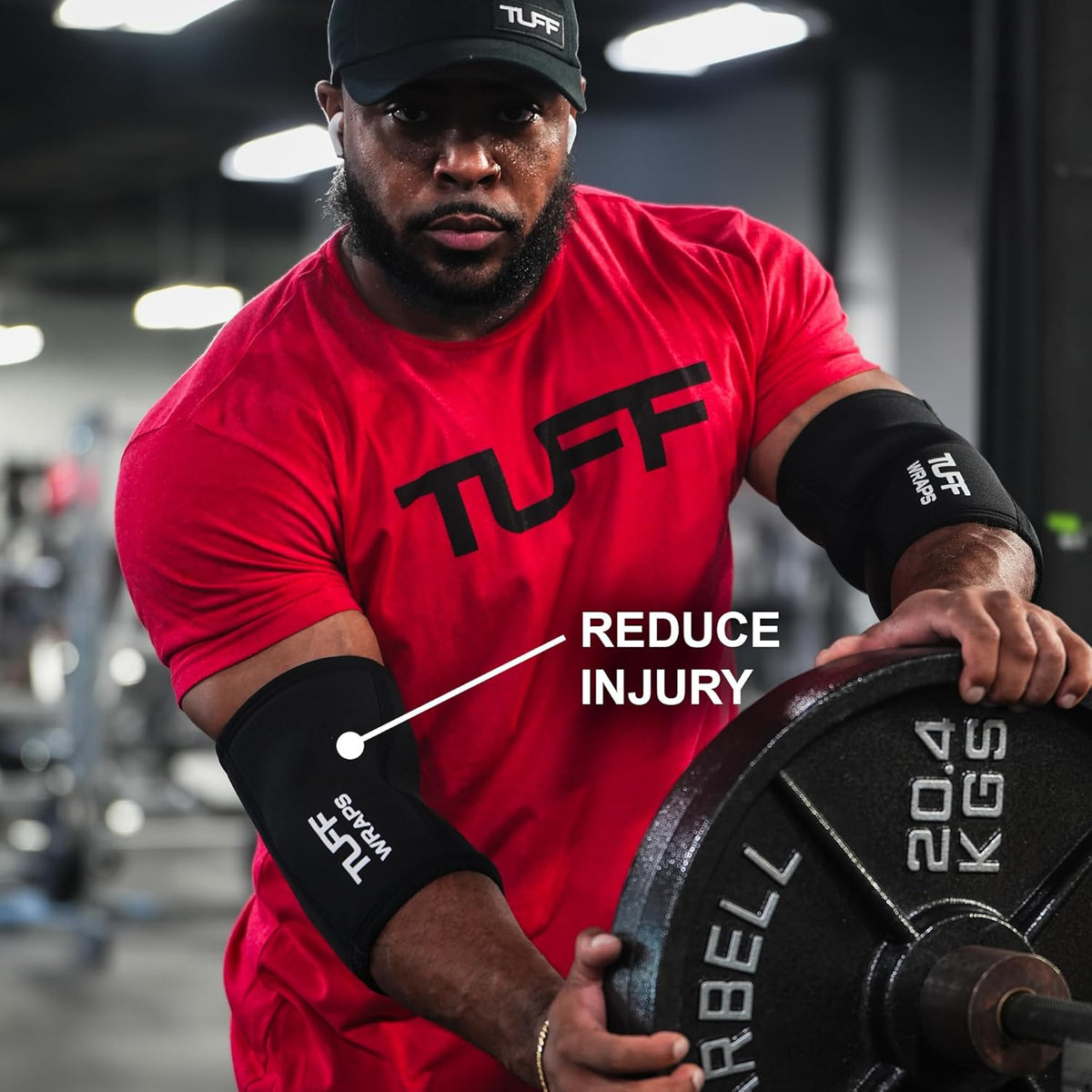 TUFF Elbow Sleeves - 5mm Neoprene Compression Brace for Weightlifting & Powerlifting | Joint Support for Men & Women