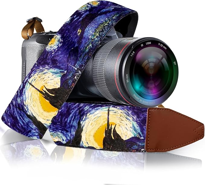 Camera Strap, Vintage Embroidered Neck Shoulder & Crossbody Camera Strap