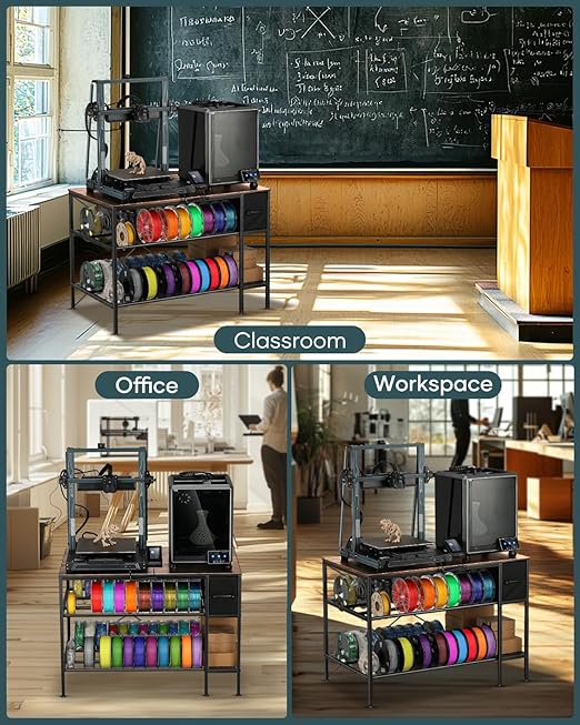 AHOWPD 3D Printer Table with Filaments Storage