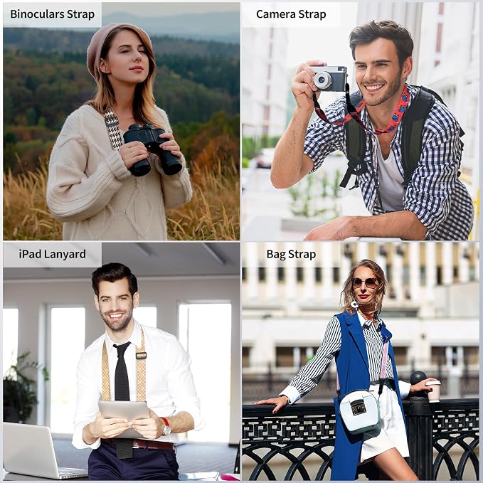 FIEIL Houndstooth Shoulder Strap, Adjustable Camera Strap