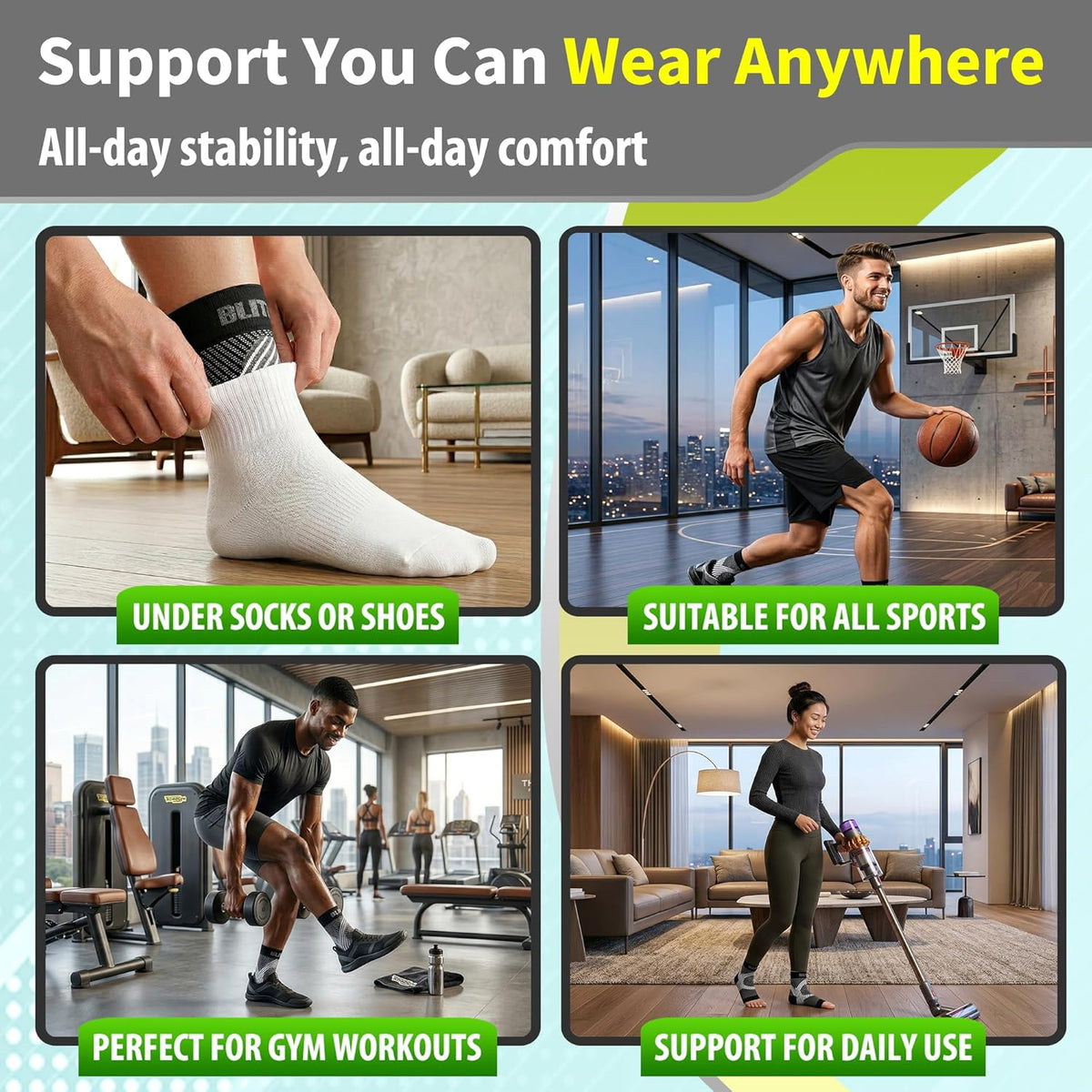 Skiennix Compression Socks - Plantar Fasciitis & Achilles Tendonitis Relief | Arch Support, Orange, S-M