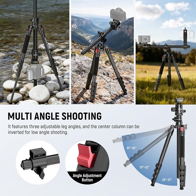 NEEWER Basics 64.5" Horizontal Overhead Tripod Monopod