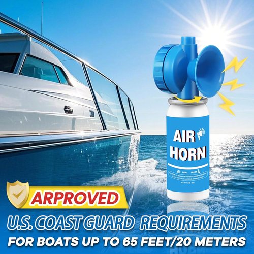 Boat Air Horn - 130DB Loud Mini Safety Horn for Self Defense & Emergencies | 1.4oz, 2 Pack
