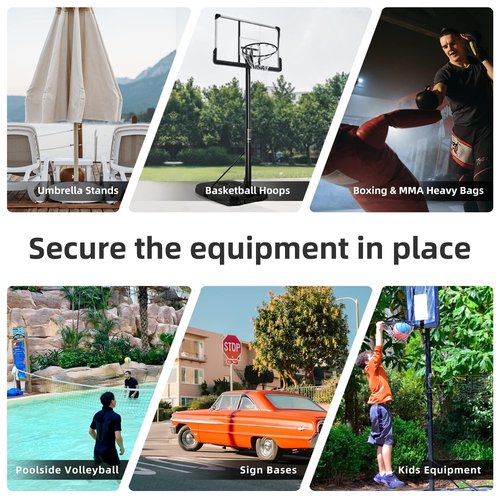 LaSyL Base Weighted Gel (25 Ounces, 2 Pack) - Sand & Sandbag Replacement for Anchoring Portable Basketball Hoops, Outdoor Umbrellas and Volleyball Nets - Eco-Friendly & More Effective Than Water Alone