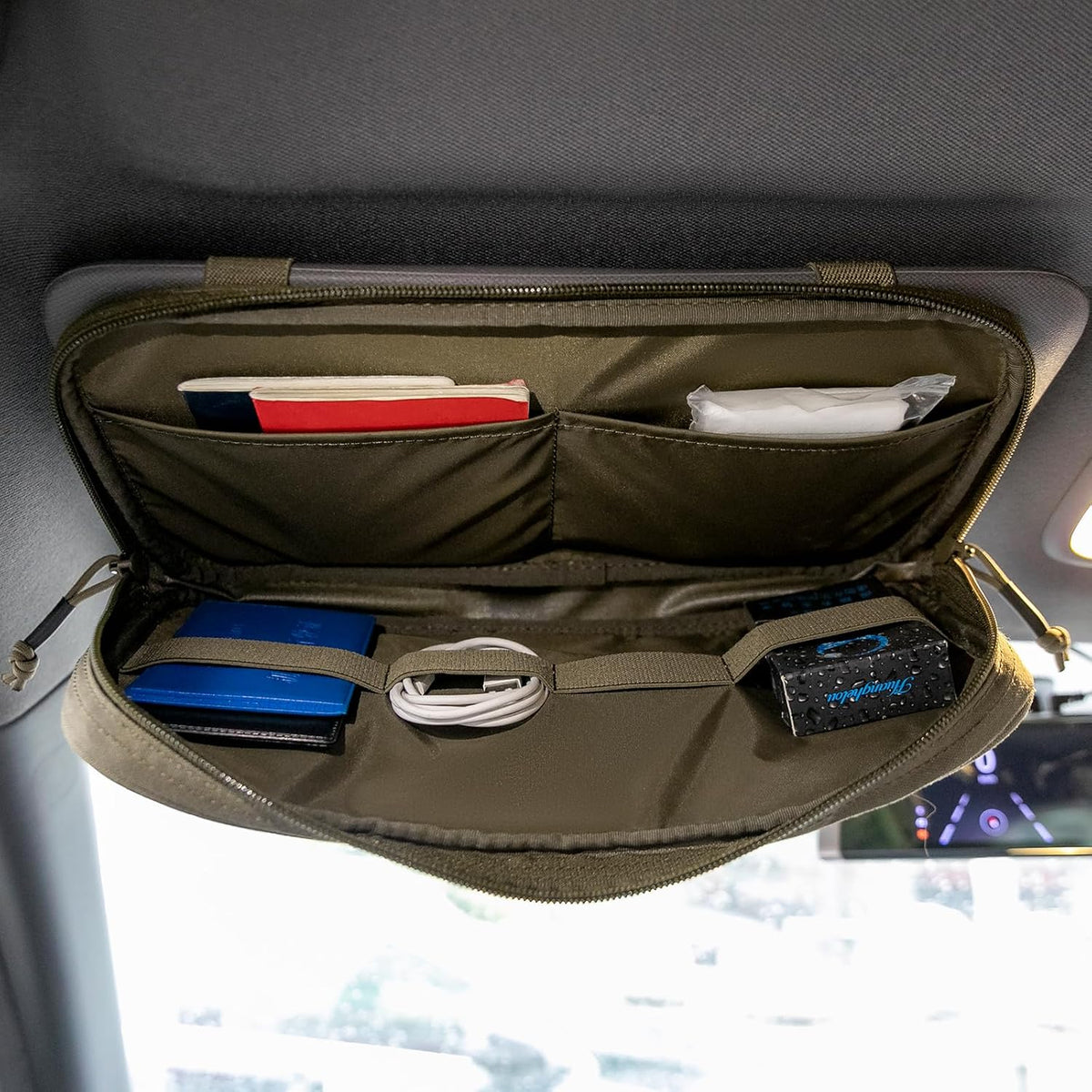 EXCELLENT ELITE SPANKER Car Sun Visor Organizer Visor Storage Pouch