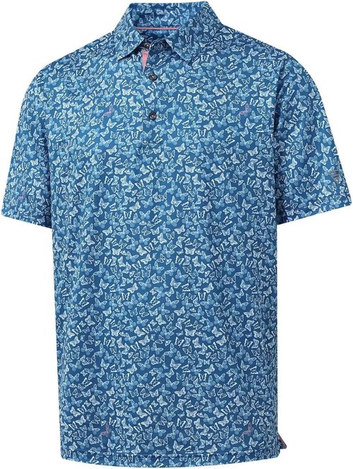 M MAELREG Men's Golf Shirt - Short Sleeve Dry Fit Polo with Moisture-Wicking Performance Patterns
