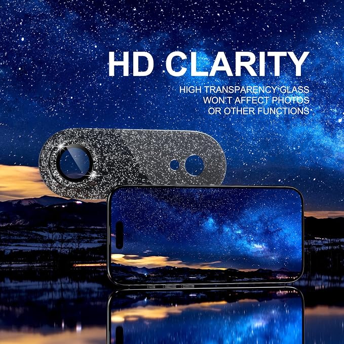 Choiche Compatible for iPhone 17 Air Camera Lens Protector, Bling Camera Cover