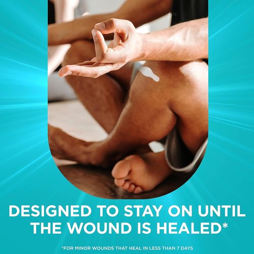 BAND-AID Brand Hydro Seal Waterproof Bandages - Hydrocolloid Gel Patches for Faster Healing | 10 Count
