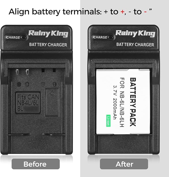 NB-4L/NB-6L/NB-6LH Battery Charger