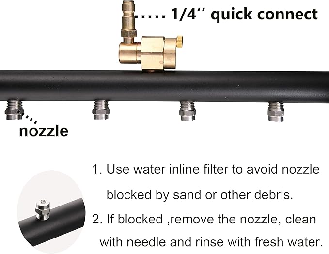Tool Daily Dual-Function Undercarriage Cleaner,Surface Cleaner for Pressure Washer, 16 Inch, Underbody Car Wash Water Broom with 3 Pieces Extension Wand, 4000 PSI