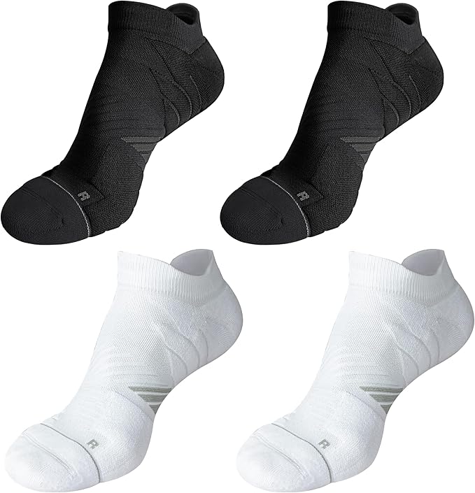 Hylaea No Show Running Athletic Anti-Blister Wicking Coolmax Socks, Seamless Anti-odor