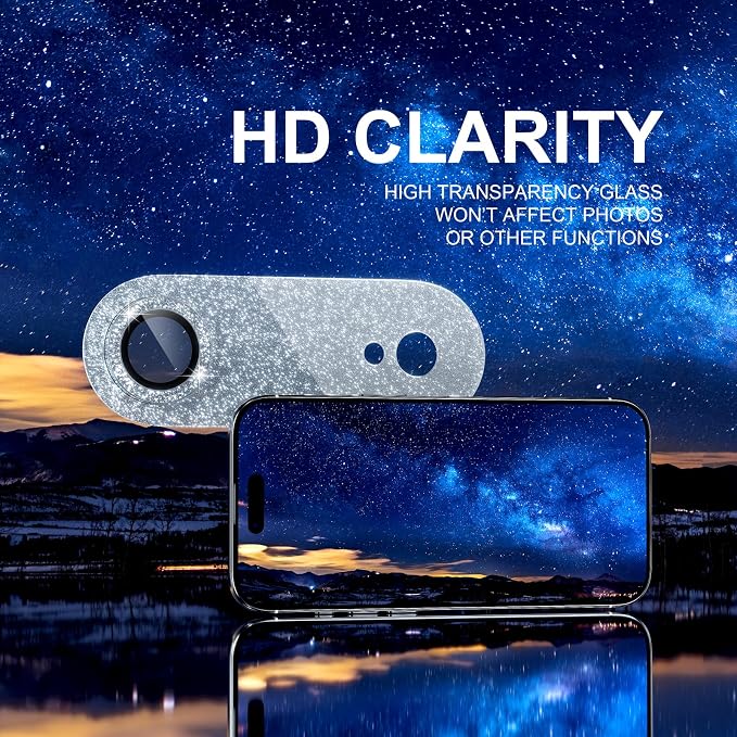 Choiche Compatible for iPhone 17 Air Camera Lens Protector, Bling Camera Cover