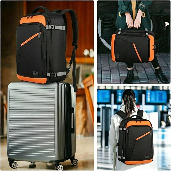 MATEIN Carry on Backpack for Airplanes, Expandable Travel Backpack Airline