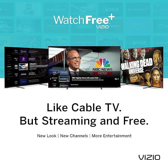 VIZIO 24-inch 1080p Smart TV with Apple AirPlay and Chromecast Built-in, Screen Mirroring for Second Screens, & 150+ Free Streaming Channels, D24f-J09, 2021 Model (Renewed)