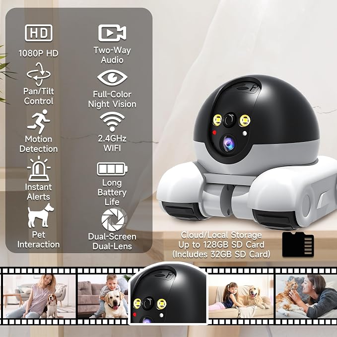 Pet Camera, 1080p Security Camera