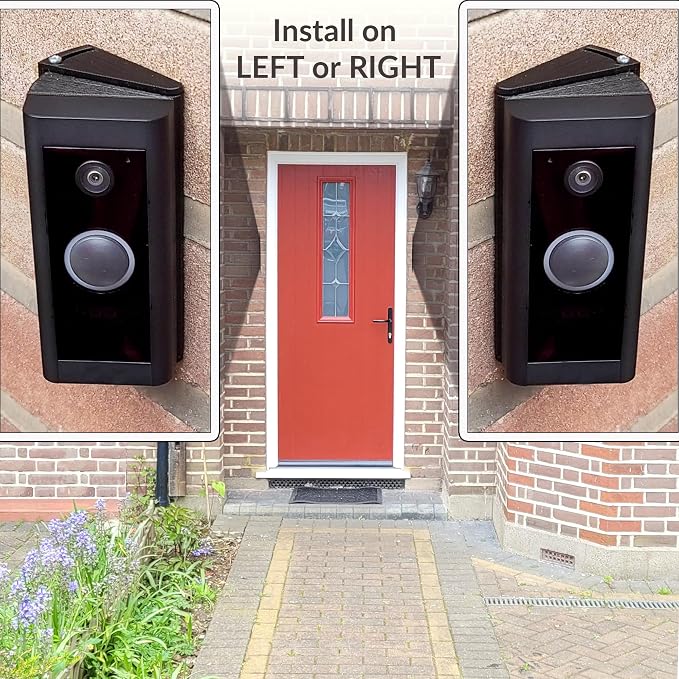 Adjustable 20 to 45 Degree Doorbell Angle Mount Compatible