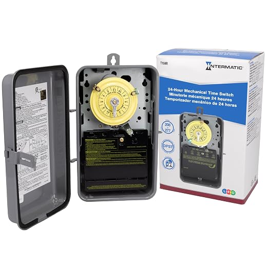 Intermatic T104R 24 Hour Mechanical Timer Switch