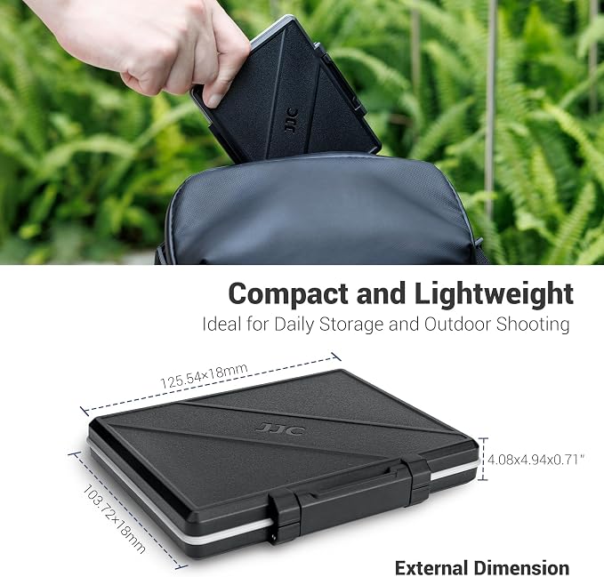 JJC 45 Slots Memory Card Case for 30 Micro SD and 15 SD Cards