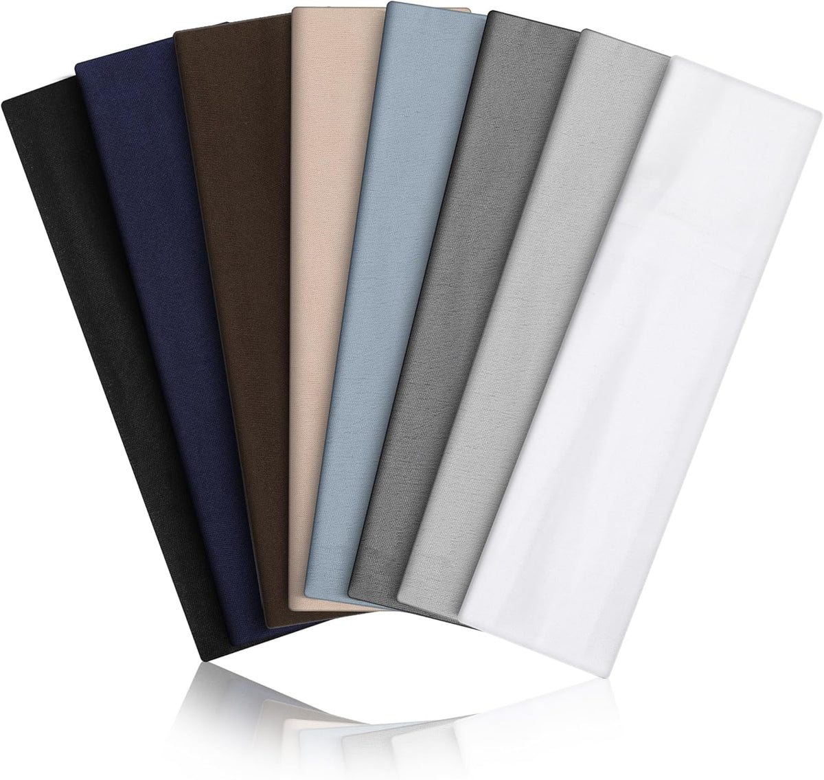 Skiennix 8PCS Non-Slip Sports Headbands - Soft, Elastic & Sweat-Absorbing for Active Lifestyle