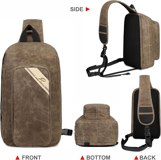Padwa Lifestyle Dark Brown Crossbody Camera Bag