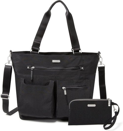Baggallini Any Day Tote - Stylish Tote Bag with RFID Phone Wristlet | Versatile & Secure Design