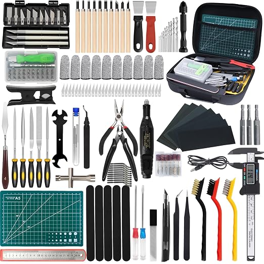 3D Printer Tool Kit, Removal Tools, Digital Caliper, Cutting Mat, Carrying Case