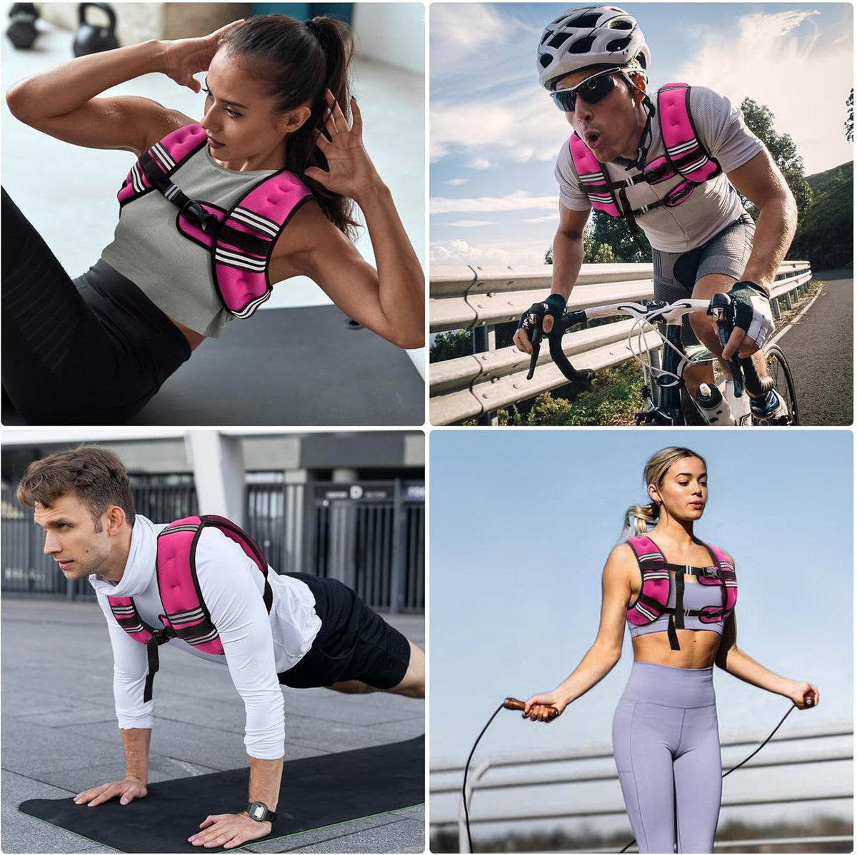 Zeerun Weighted Vest - Adjustable & Comfortable Rucking Vest for Walking, Running & Strength Training