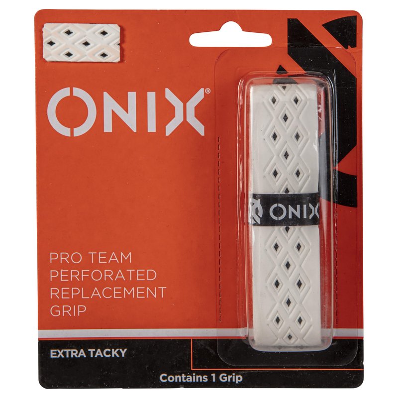 ONIX Pickleball Pro Team Perforated Replacement Grip — Black/Orange for Superior Comfort, Enhanced Control, and Long-Lasting Performance During Play